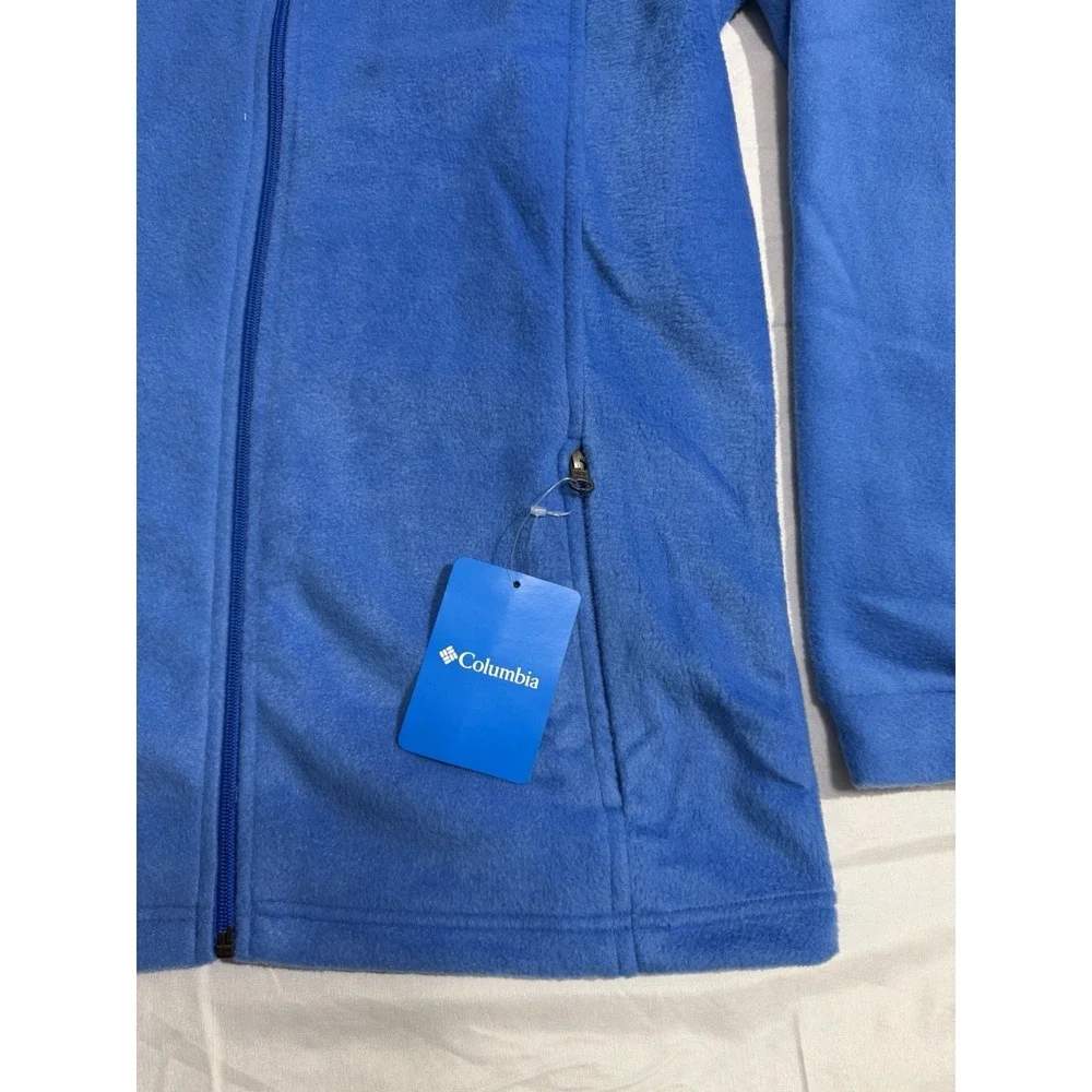 NWT Columbia Steens Mountain Blue Fleece Full Zip‎ Jacket Size Youth XL